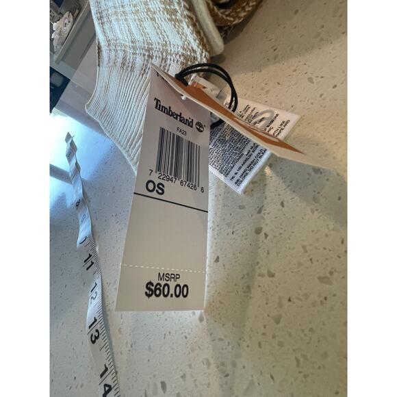 Timberland Scarf Wheat Plaid One Size Winter‎ Warm Retro NWT - Picture 6 of 9